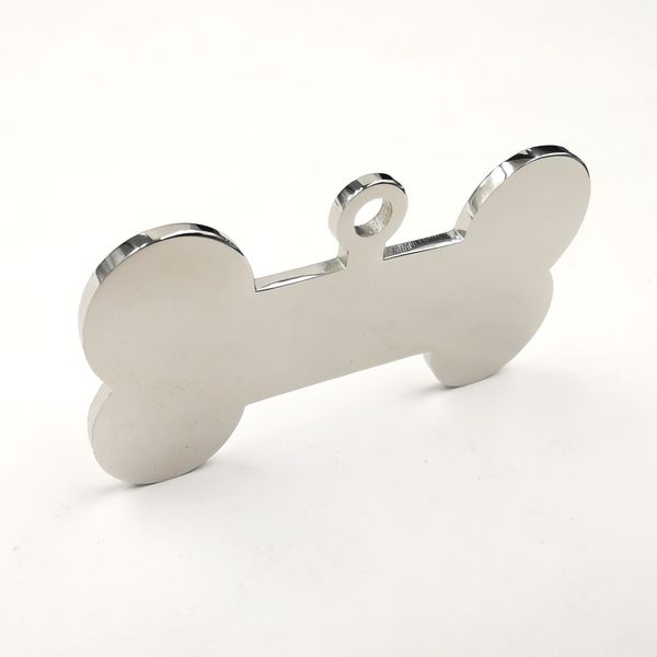 10 stainless steel dog bone charms, 25x43mm, for DIY jewelry crafting
