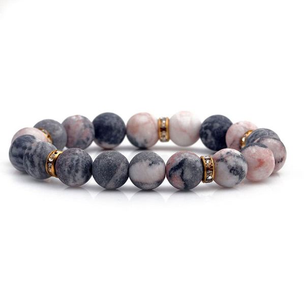 10mm handcrafted natural stone bead bracelets for women, stretchy yoga bangles perfect for parties and clubs