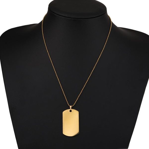 10-piece lot of 50cm blank pendant necklaces with mirror-polished stainless steel for stylish jewelry for all ages