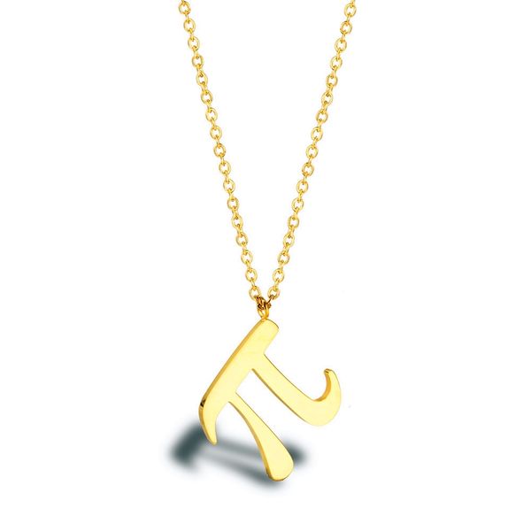 10-piece Math Pi 3.14 Symbol Necklace Set - Stainless Steel Greek Letter Pendants with Irrational Number Charms for Teachers