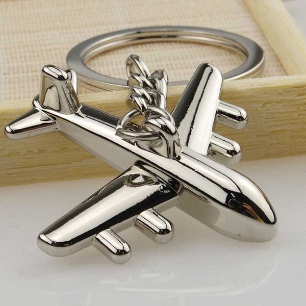 12-piece aviation-themed metal alloy keyring set for men and women