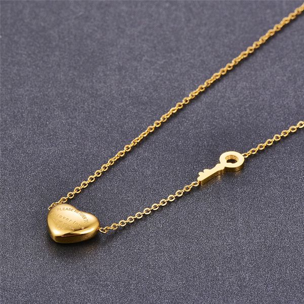 13 stylish women's luxury designer necklaces featuring classic heart love pendants in titanium steel, perfect for couples' fashion jewelry