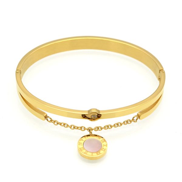 18K gold and silver stainless steel charm bangle with Roman numerals, a stylish bracelet for women, perfect as a gift

Elegant ladies' jewelry featuring Roman numeral charms on a gold or silver stainless steel bangle, ideal for gifting

Chic women's bracelet crafted from 18K gold or silver stainless steel, adorned with Roman numeral charms, a thoughtful present

Stylish Roman numeral charm bangle in 18K gold or silver stainless steel, a fashionable accessory for women and a great gift choice

Classic ladies' bracelet with Roman numeral charms, available in 18K gold or silver stainless steel, perfect for gifting

Timeless women's bangle featuring elegant Roman numeral charms, crafted from 18K gold or silver stainless steel, an excellent gift option

Sophisticated charm bracelet with Roman numerals, made from 18K gold or silver stainless steel, a beautiful jewelry piece for women

Roman numeral charm bangle in 18K gold or silver stainless steel, a classic jewelry piece for ladies and a wonderful gift idea

Elegant stainless steel bangle with Roman numeral charms, available in gold or silver tones, a stylish accessory for women

Charming women's bracelet featuring Roman numerals, crafted from 18K gold or silver stainless steel, a perfect present for any occasion
