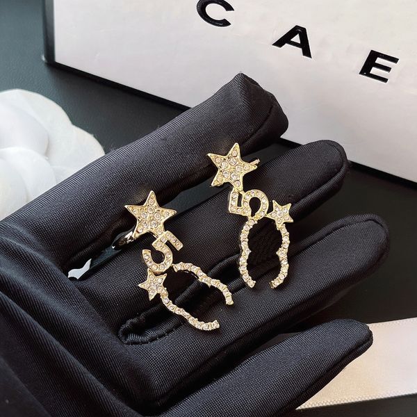 18K Gold Vintage Love Letter Earrings for Women - Elegant European Wedding Jewelry and Couple Accessories