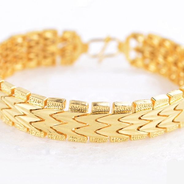 18k gold-filled fashion wrist chain jewelry for men and women