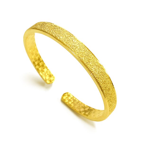 18k gold-filled women's cuff bangle bracelet, a classic Dubai-inspired jewelry gift for her