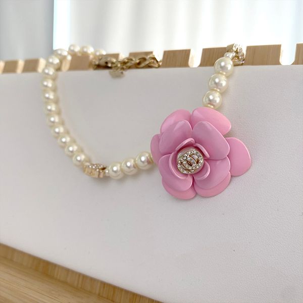 18K gold-plated crystal rhinestone double letter chain pendant necklaces in 18 luxury designer styles for wholesale