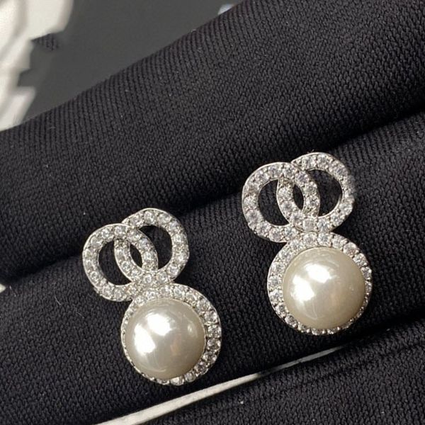 18K gold-plated designer earrings, luxury brand studs for women, wholesale jewelry gifts