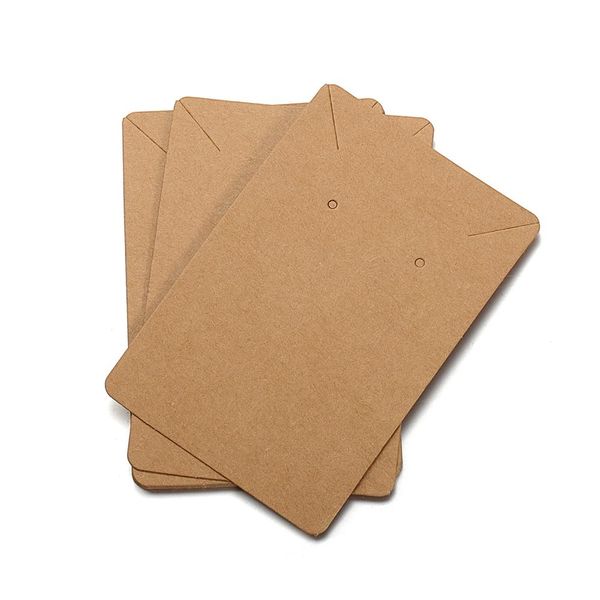 2021 50-piece jewelry display cards for earrings and necklaces, measuring 6x9cm, ideal for boxed packaging and hang tags