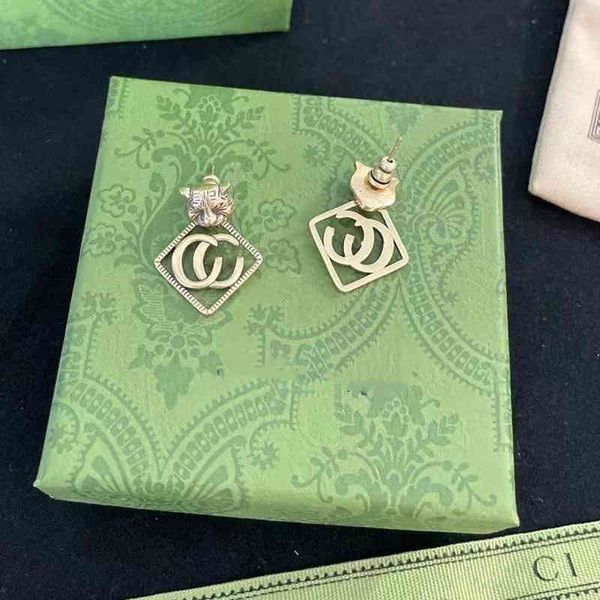 2022 New Fashion Tiger Double Earrings - Luxurious Hollow Design for Women