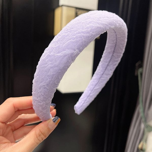 2022 New Romantic Cotton Yarn Headband in Periwinkle Blue for Women and Girls