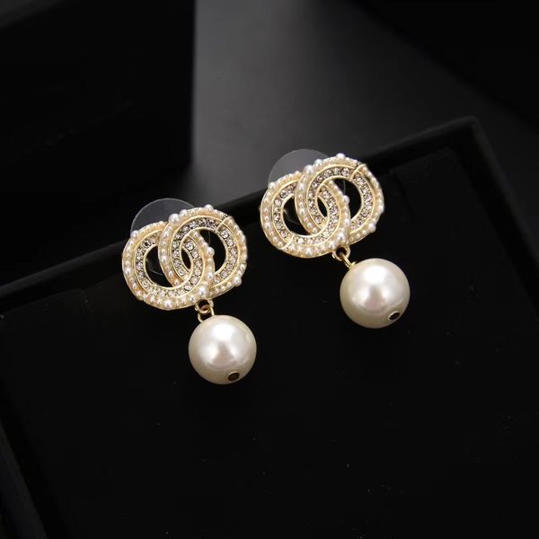 2022 New stylish alphabet pearl earrings for women, perfect for parties, weddings, and anniversary gifts