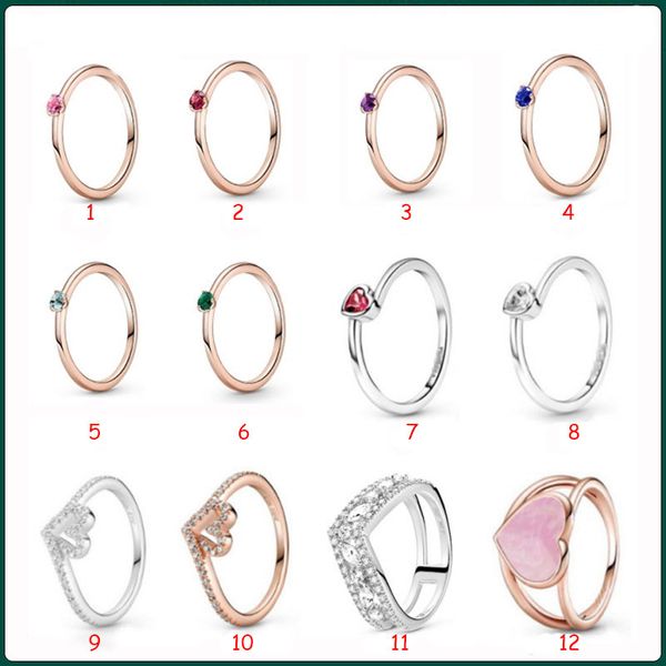 2023 trendy 925 sterling silver double fork single stone ring for women, a stylish jewelry gift