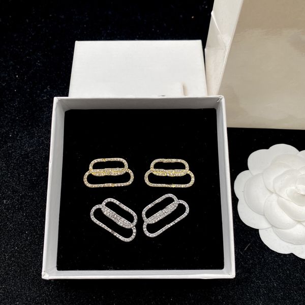 2023 trendy designer alphabet earrings from the B Family collection  
men's stylish white gold stud earrings model 3088
