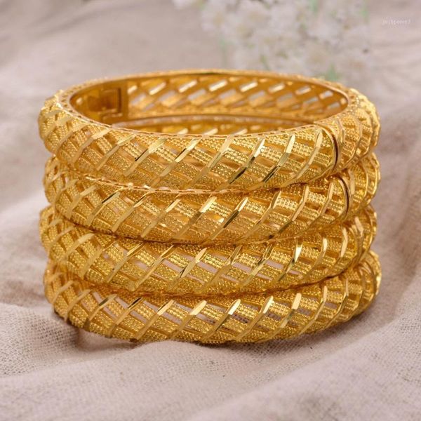 24K gold-filled bangles for women and girls, perfect for parties and gifts