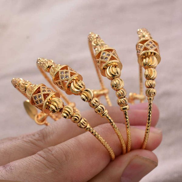 24k gold-plated ethnic bangles for boys and girls, perfect as bridal jewelry or gifts for children in Dubai