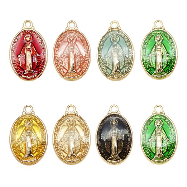 35 colorful enamel zinc alloy pendants for DIY jewelry crafting