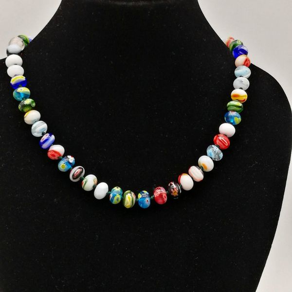 3PCS Fashion Thousand Flowers Craft Murano Glass Necklace For Women 10x7mm Wholesale Combination Of Opal Necklace

Set of three stylish Murano glass flower necklaces for women, featuring opal accents in 10x7mm wholesale designs
