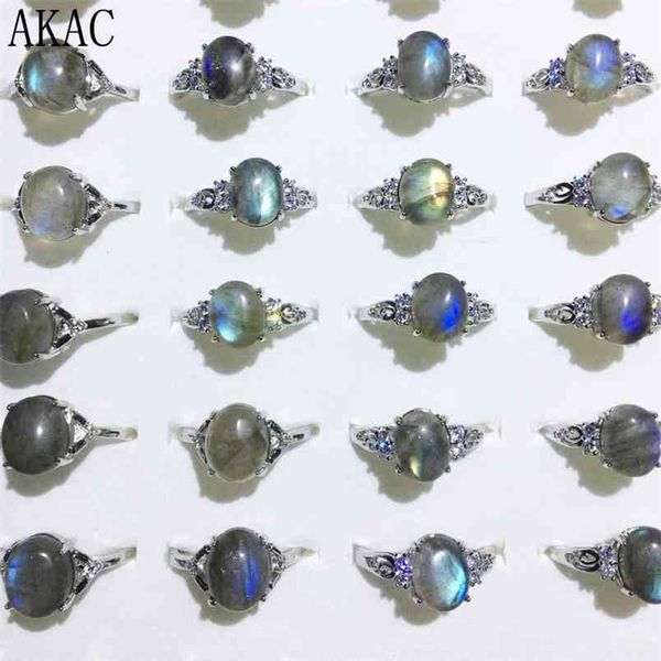 3rings/set approx8*10mm AKAC natural labradorite ring natural stone women ring adjustable ring 210924  

Rewritten:  
3-piece set of approx 8x10mm AKAC natural labradorite rings, adjustable women's stone rings 210924