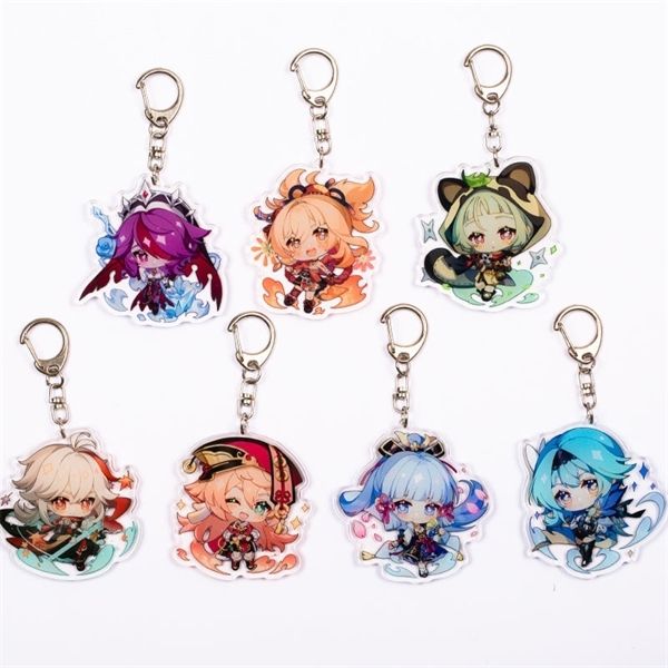 50PC Anime Keychain Genshin Impact Kaeya Razor Bennett Sucrose Noelle KeyChains for Women Accessories Cute Bag Pendant Key Chain Gift Y22022

50-piece anime keychain set featuring Genshin Impact characters Kaeya, Razor, Bennett, Sucrose, and Noelle, perfect as cute bag accessories or gifts for women