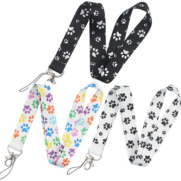 5-piece set of stylish lanyards for keys, cards, badges, and gym access with DIY hanging rope keychains