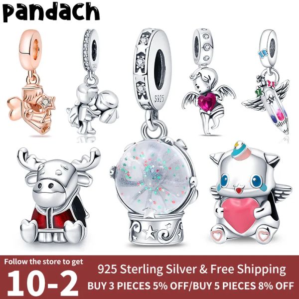 925 silver charms for jewelry beads, including pendants, bracelets, and snowflake music ball charms in various colors