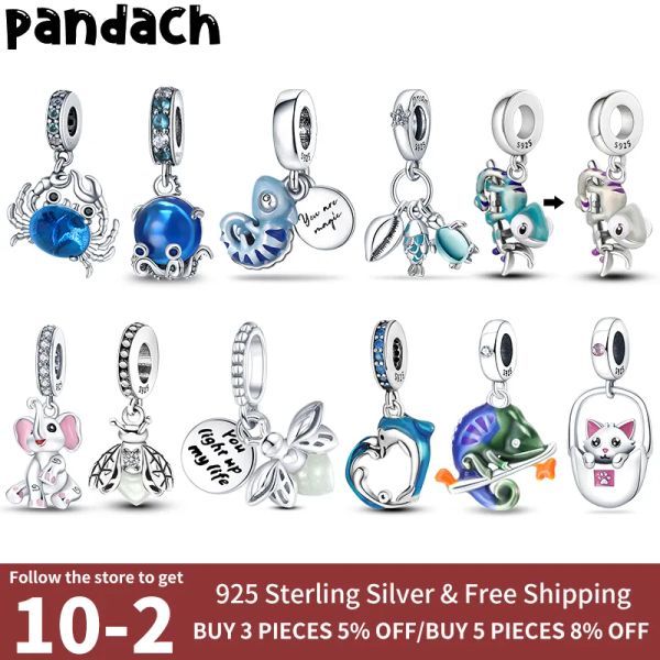 925 silver charms jewelry beads featuring original animal-shaped pendants