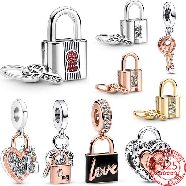 925 silver Fit Original charms DIY Pendant women Bracelets beads Necklace Women Surprise Birthday Gift