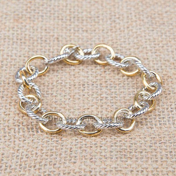 925 Silver Women's and Men's Fashion Bracelets in Gold, 18K Chain, and Copper Bangles, Sizes 19CM and 21CM