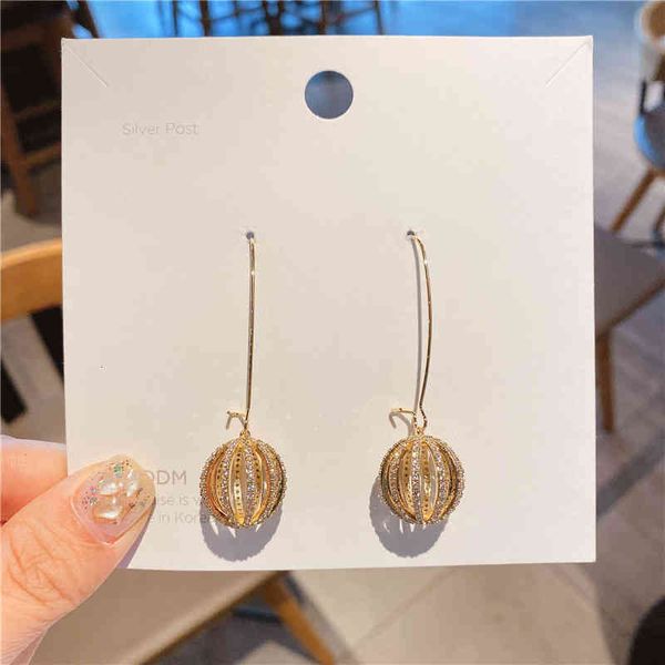 925 Silver Zircon-Inlaid Indian East Gate Earrings for Women