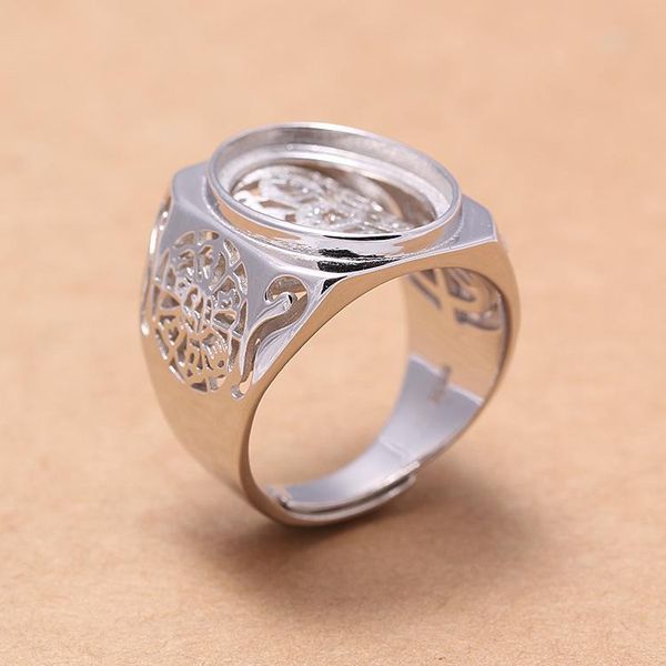 925 sterling silver men's semi-mount ring bases for DIY jewelry and wedding settings