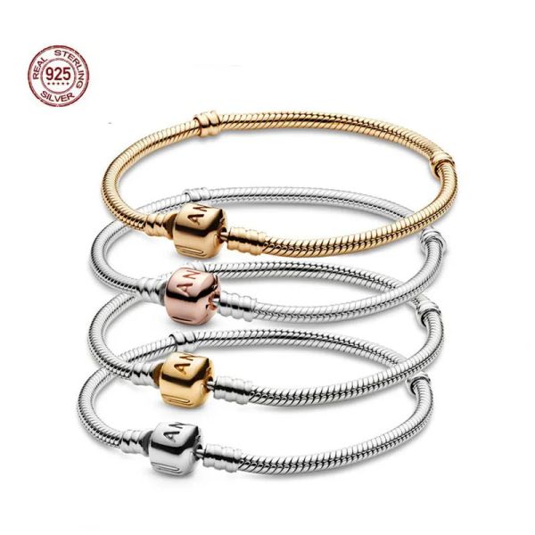 925 Sterling Silver Premium Snake Bone Chain - Ideal for Crafting Trendy Original Jewelry Gifts with Free Shipping