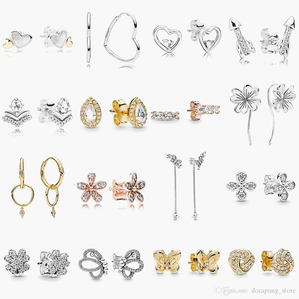 925 Sterling Silver stud Brand New Sparkling Double Hoop Earrings High Jewelry Earrings Ear Studs charm Beads Dust Bag Gifts fit Charm

Rewritten:
Brand new sparkling double hoop earrings in 925 st...