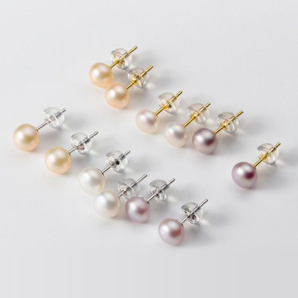 AAA Gold-Filled Pearl Stud Earrings for Women, Perfect Birthday and Wedding Gift