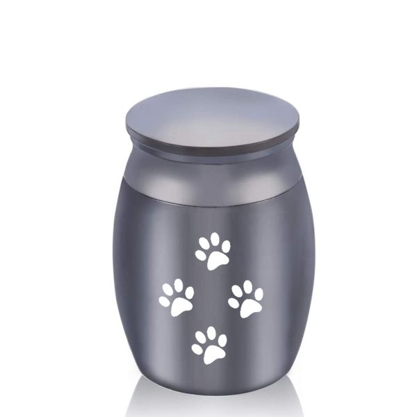 Aluminum alloy pet cremation urn for dogs and cats, a compact keepsake casket to memorialize your beloved companion