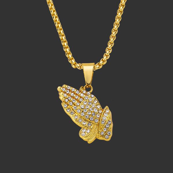 Amulet neck pendant featuring full diamond accents and a stylish little bergamot design, trendy for both men and women