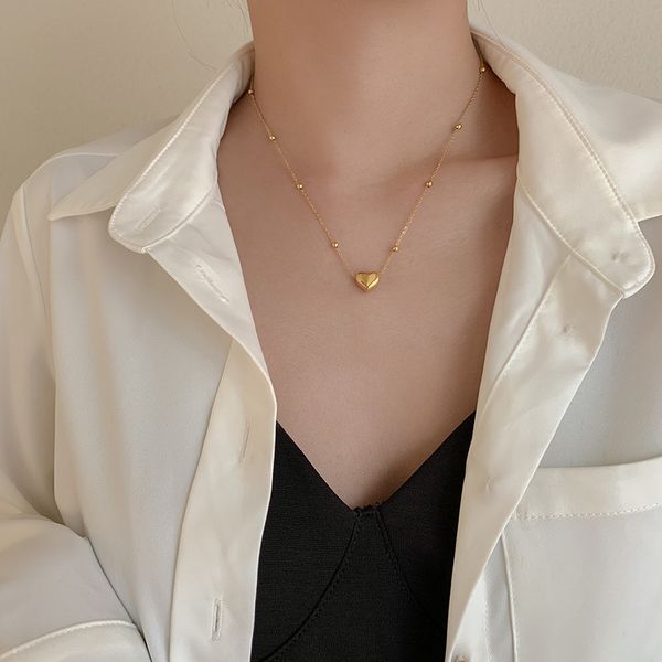 Amulet Pendants Korean Temperament Love Titanium Steel Necklace Fashion Personality Design Net Red Clavicle Chain 2021 Neck

Korean-style love charm pendant necklace with titanium steel, trendy cla...