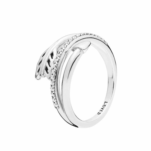 Authentic 925 sterling silver arrow wrap ring for women and girls, a perfect gift with original designer packaging for Pandora-style rings
