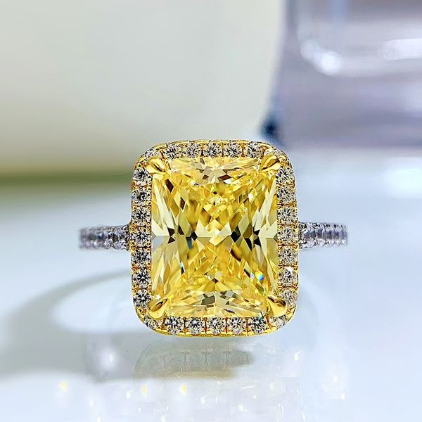 Authentic 925 sterling silver diamond ring, perfect for weddings, engagements, and as a stylish gift for men and women