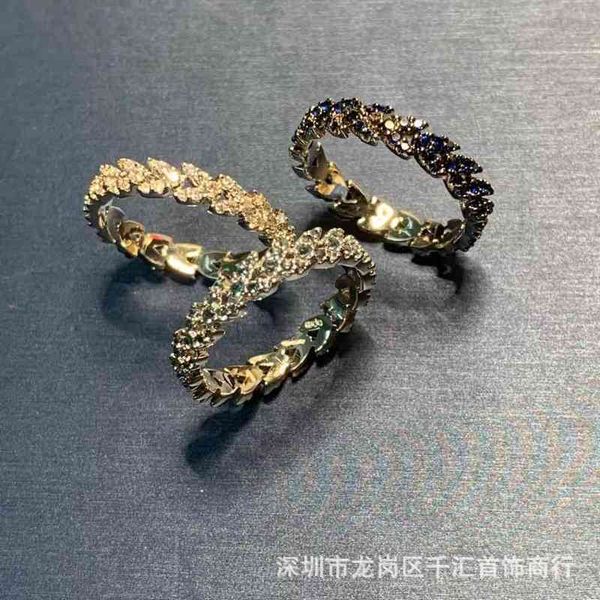 Band Rings Finger a Wheat Ear Heart Female Index Diamond Ins Net Red Simple Multi Hand Ornament