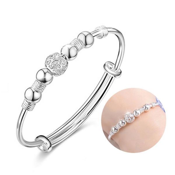Bangle Lucky Bracelet Women Bangles Hydrangea Silver Color Rhinestone Cuff Simple Trendy Jewelry Romantic Hand Decoration

Elegant silver hydrangea bangle bracelet with rhinestones, a stylish and r...