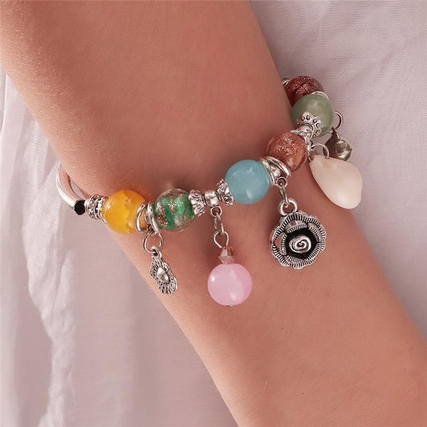 Bangle Trendy Color Ball Beads Rose Coin Bracelet Fit Original For Women Fashion Geometric Wrist Charms DIY Jewelry

Fashionable colorful beaded rose coin bracelet for women, stylish geometric wrist charms for DIY jewelry