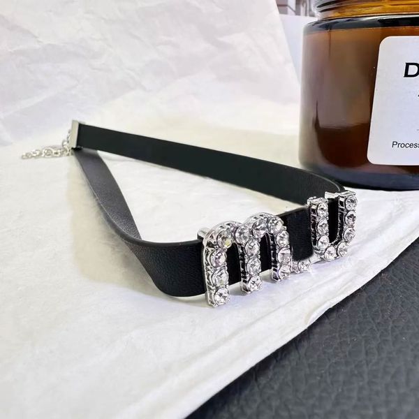 black choker necklace for women, short clavicle chain collar