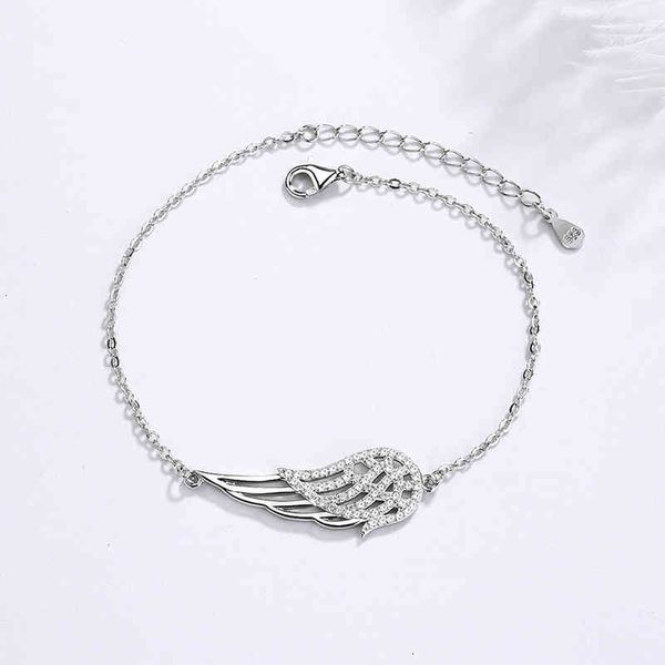 Bracelets Classic Angel Wings Fashion Lover Sterling Silver 925 Bracelet Female