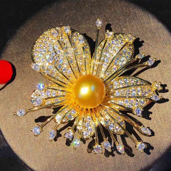 Brooch Diy Accessories Orchid Classic Temperament Pearl Agate Jade Jacket Female Spring Flower