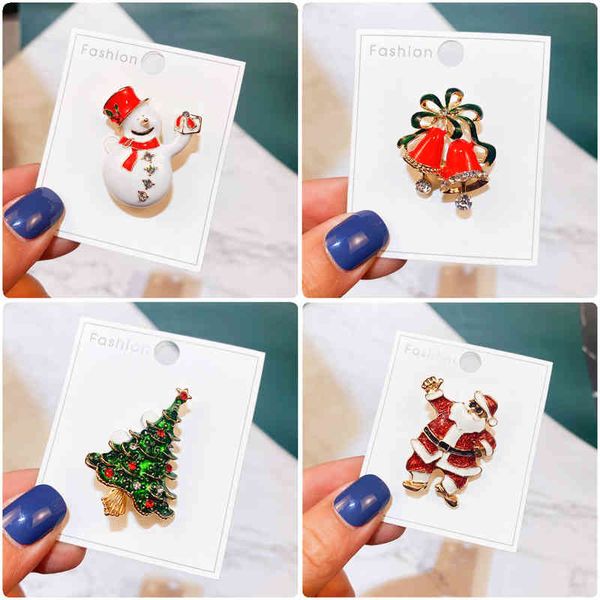 Brooch Yimu Santa Claus Christmas Tree Gift Jewelry
