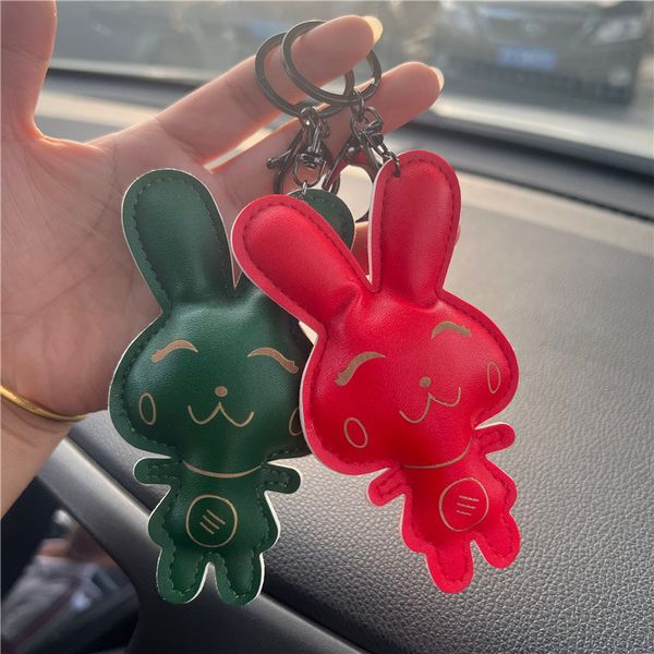 Bunny Design Keychains Cute Rabbit Key Rings Women PU Leather Pendant Keyring Trinket Fashion Bag Charm Animal Car Keys Chain Holder Gift fo

Rewritten:
Adorable rabbit-shaped keychains for women, featuring PU leather pendants as stylish bag charms or car key holders