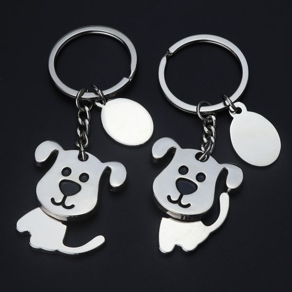 Cartoon dog keychain pendant for stylish car keys, cute pet accessory for men and women