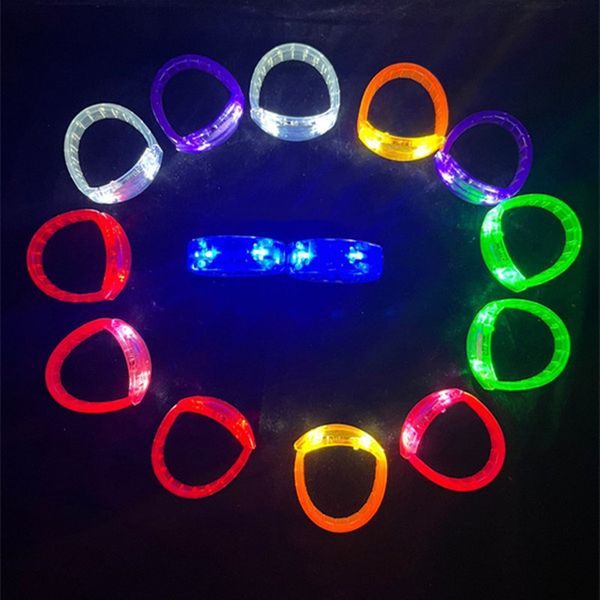 Charm Bracelets Jewelry with Sound-Activated LED Flashing and Light-Up Wristband Features
