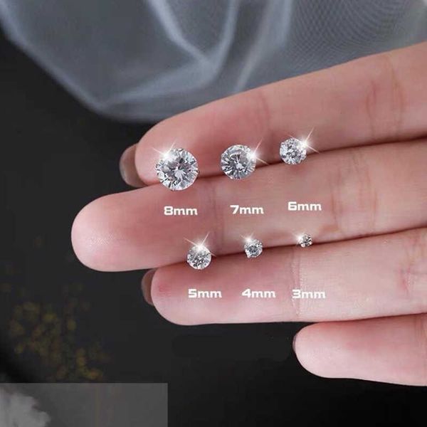 Charm Certified 2ct D Color Moissanite Stud Earrings for Women in White Gold S925 Sterling Silver, Featuring Brilliant Lab-Grown Diamonds AA230311